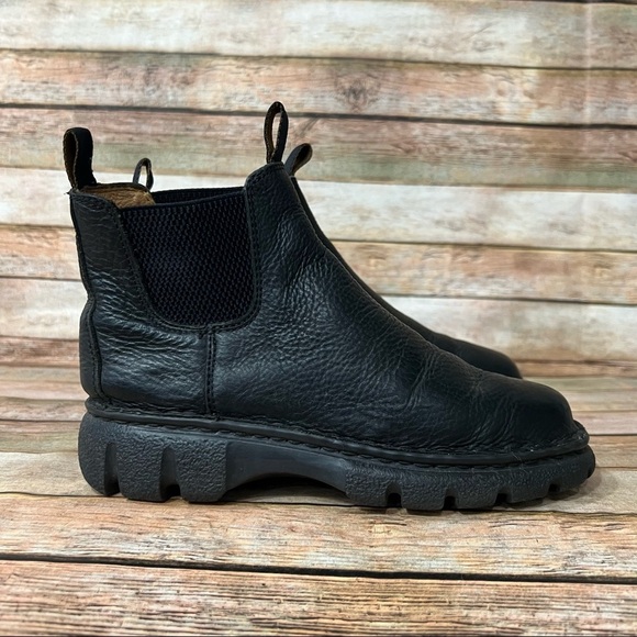 Double H Black Leather Ankle Boots - Picture 3 of 8